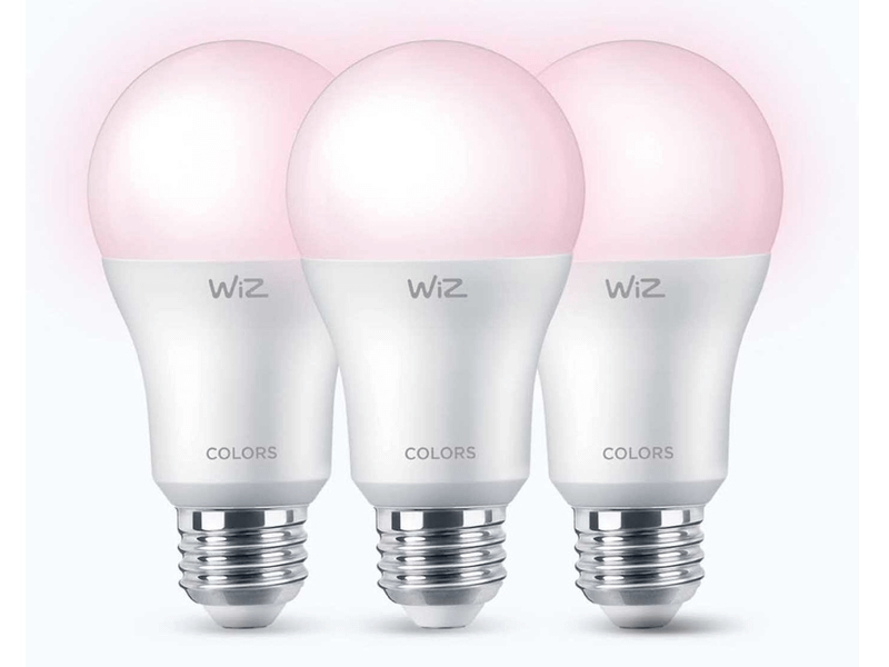 Paquete de 3 Bombillo LED multicolor inteligente WiFi, de 60watts,  compatible con Alexa y Google As