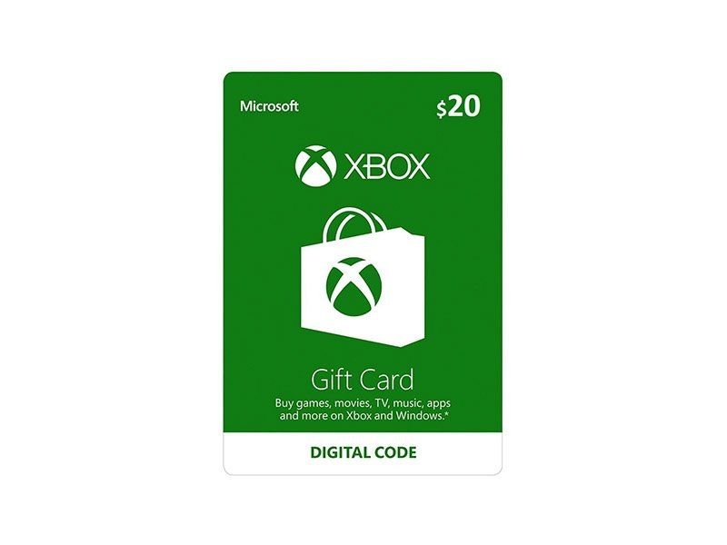 Tarjeta Xbox Live de $20