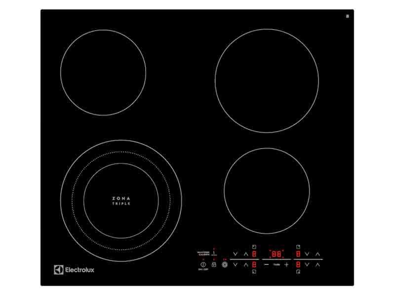 Cooktop eléctrico de 23,5", controles touch. Electrolux ETEF24F7ESB.