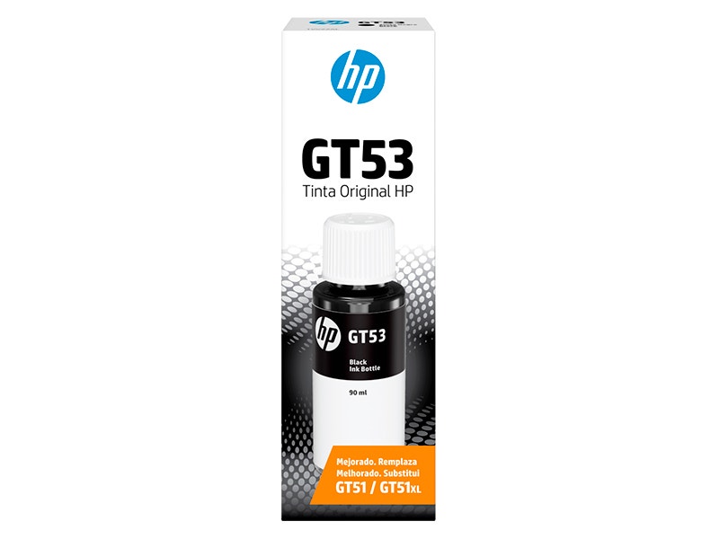 Botella de Tinta HP GT53N Negra para Impresoras HP315, HP415, HP515, HP530