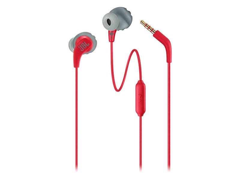 Audífonos JBL Endurance RUN In-Ear con Micrófono Deportivos (Rojo)