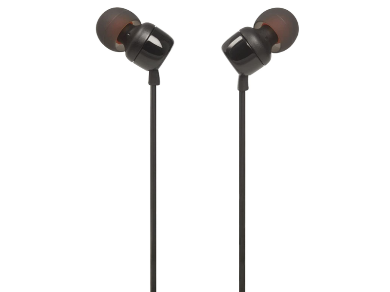 Audífonos JBL Tune 110 In-Ear Alámbrico con Micrófono (Negro)