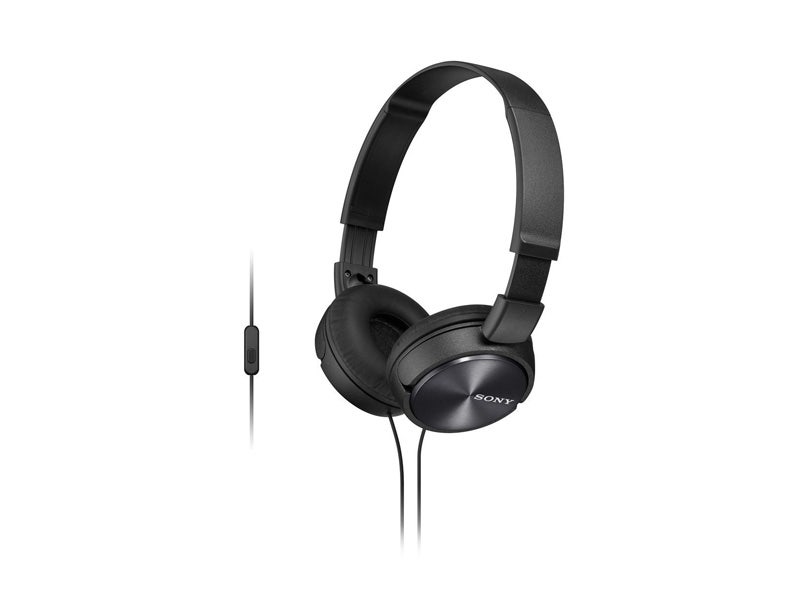 Audífonos Sony MDRZX310AP On-Ear Alámbricos con Micrófono (Negro)