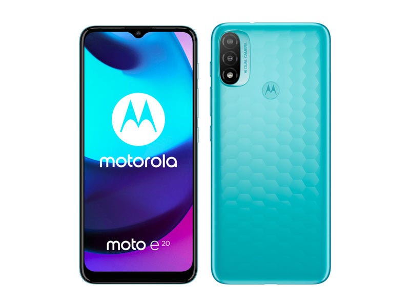 Motorola Moto E20, Dual SIM, Liberado (Azul)